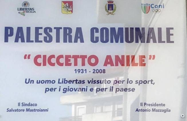 Santa Maria di Licodia, palestra comunale intitolata a Ciccetto Anile