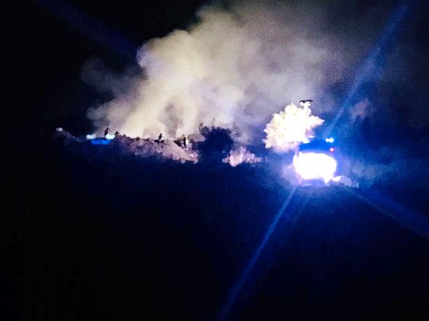 Santa Maria di Licodia, incendio sulla strada Poggio dell’Aquila
