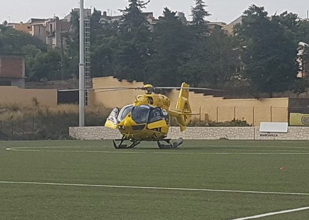 Biancavilla. Intervento dell’elisoccorso