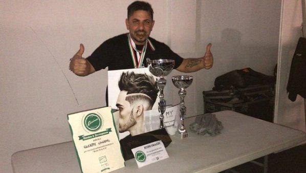 Santa Maria di Licodia. Il barber Cangemi tra i primi classificati al “Barber ring”