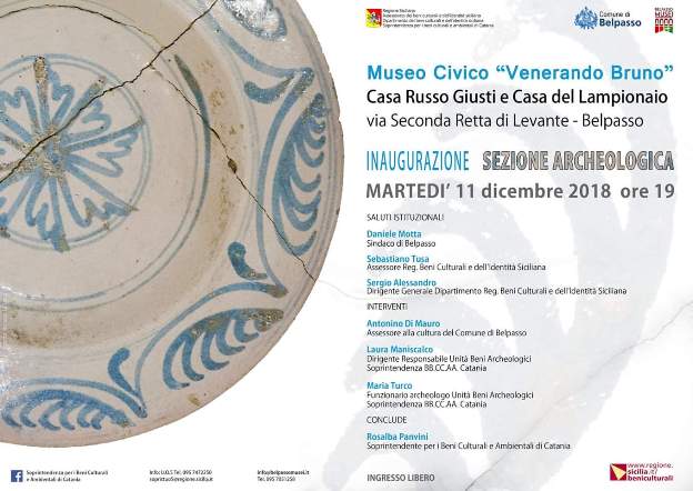 Belpasso. Domani inaugurazione del museo archeologico