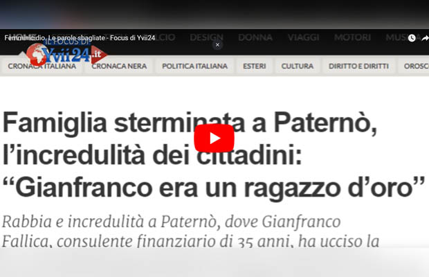 Violenza di genere, le parole sbagliate