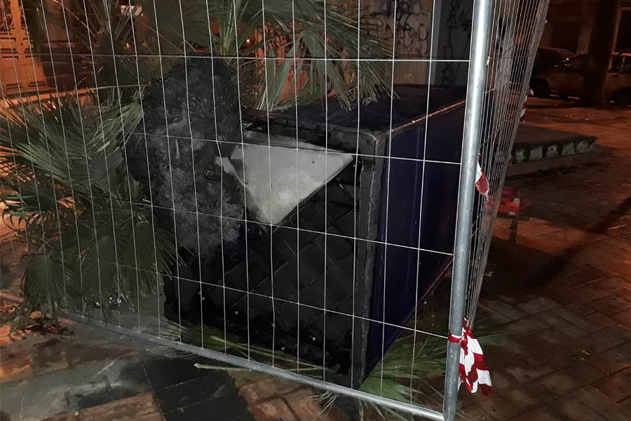 Paternò. In fiamme bagno chimico