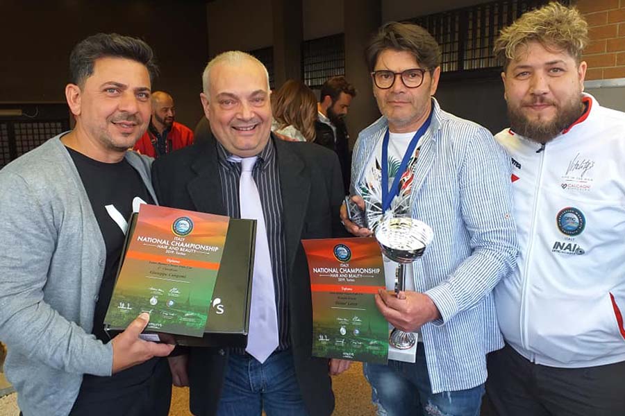Torino. Successo per i barber Cangemi e Lanza al “National championship hair e beauty”