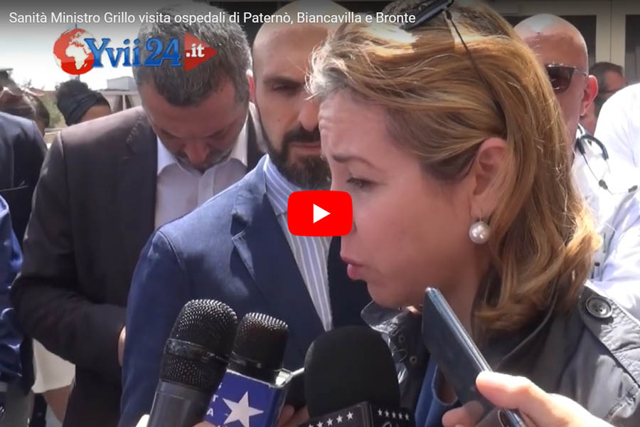 Sanità. Visita del ministro Giulia Grillo negli ospedali di Paternò, Biancavilla e Bronte