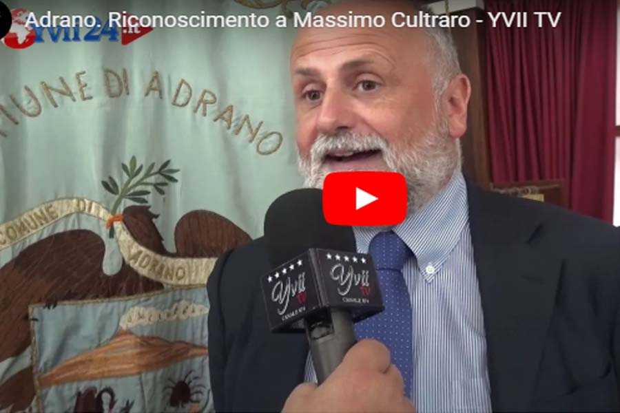 Adrano. Amministrazione consegna riconoscimento a Massimo Cultraro
