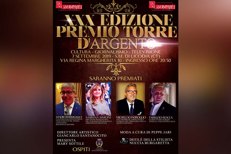Santa Maria di Licodia. Sabato la XXX^ edizione della “Torre d’Argento”