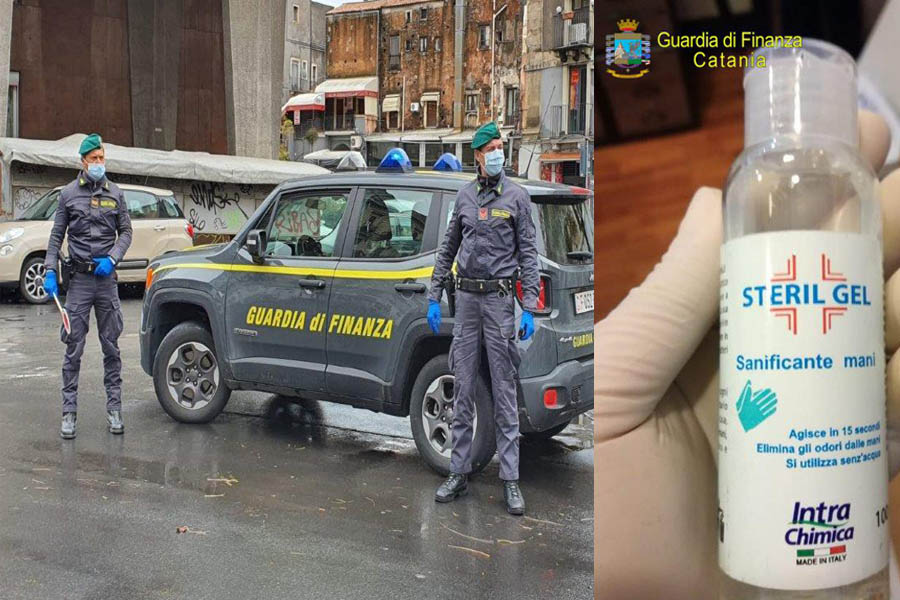 Catania. Sapone pubblicizzato come igienizzante: Gdf denuncia due persone
