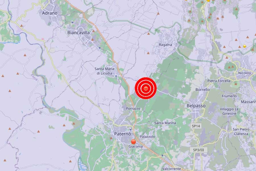 Terremoto. Due scosse a Santa Maria di Licodia e Paternò