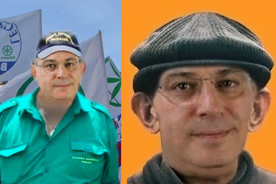 L’onorevole si toglie la camicia (verde) e si rimette la coppola