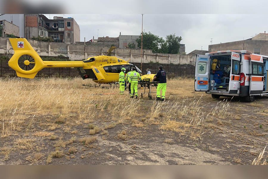 S.M. Licodia. Ciclista ferito. Atterra l’elisoccorso