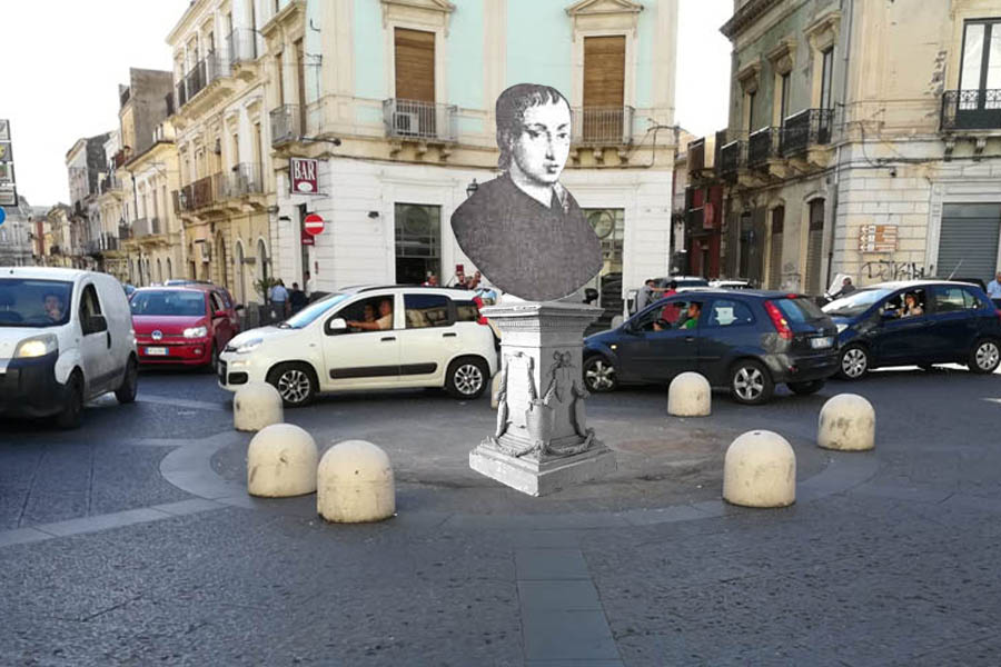 “L’alternativa per Paternò”:  statua di Giovan Battista Nicolosi ai “Quattro Canti”