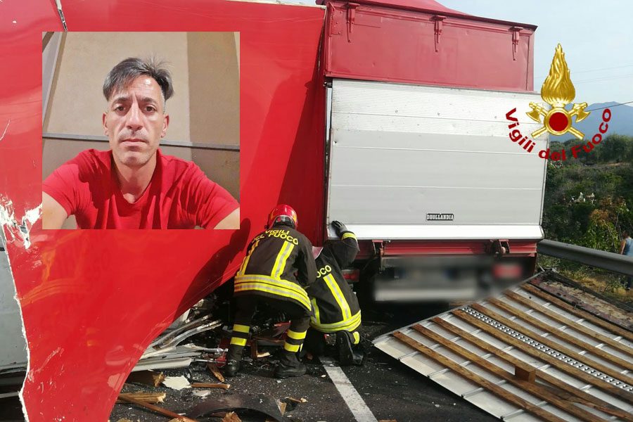 L’incidente sulla statale 284: morto il camionista adranita Orazio Corsaro