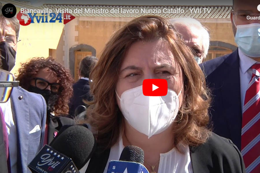 Biancavilla. La visita del ministro (biancavillese) del Lavoro Nunzia Catalfo