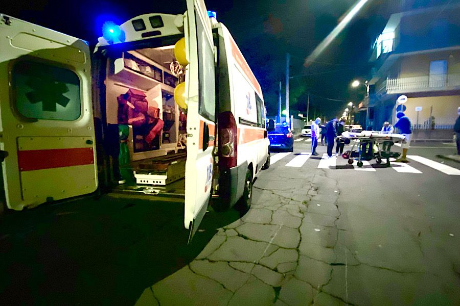 Piano Tavola. Incidente motociclistico a piazza Pertini