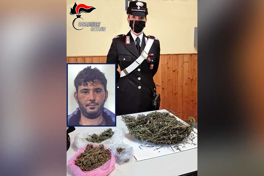 Belpasso. Utilizzava un casolare abbandonato e la carcassa di un’auto per nascondere la droga