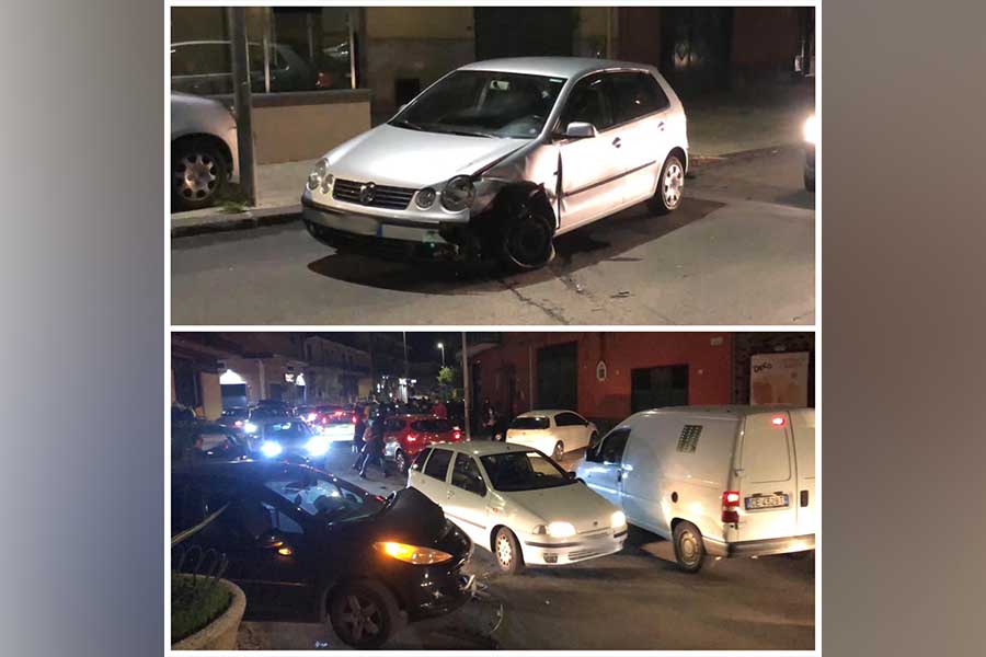 Biancavilla. Incidente in viale Cristoforo Colombo