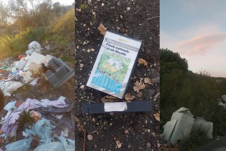 Belpasso. Discarica di rifiuti in contrada Timpa Magna