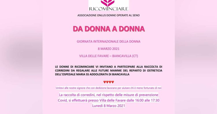 Biancavilla. Associazione “Ricominciare” raccoglie indumenti per neonati, da donare all’ospedale