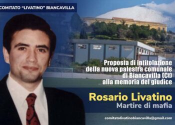 Biancavilla. Comitato “Livatino” chiede intitolazione palestra della Marconi al giudice ragazzino