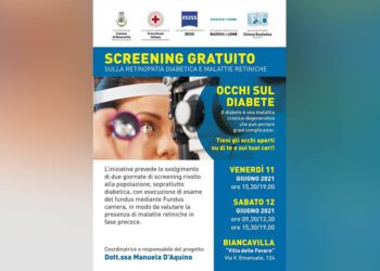 Biancavilla. 11 E 12 giugno screening gratuito su retinopatia diabetica a Villa delle Favare