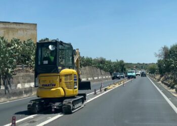 SS284. Al via la sostituzione dello spartitraffico tra Biancavilla e Licodia