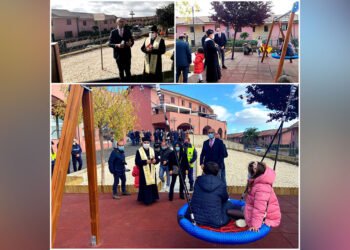 Biancavilla. Inaugurato in piazza Solaris il nuovo parco giochi “Don Francesco Furnari”
