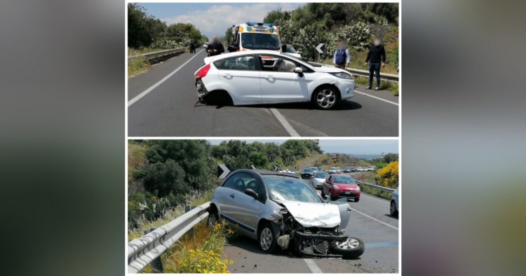 Ss284. Incidente tra Licodia e Scalilli