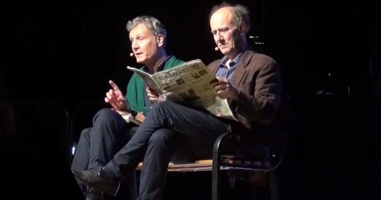 Adrano. In scena il duo comico Ale e Franz. Accese le luminarie di San Nicolò