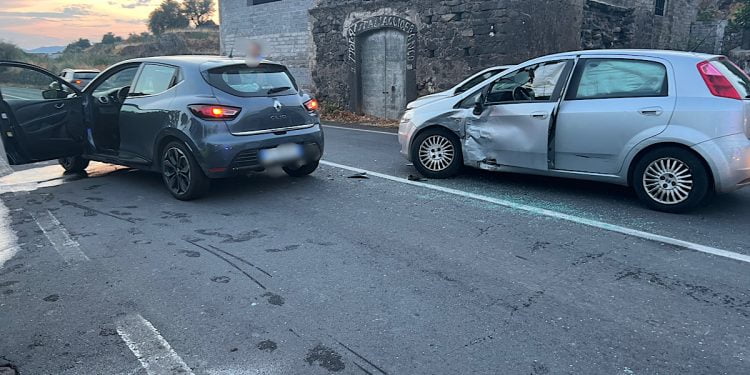 Ss121. Incidente in zona Schettino