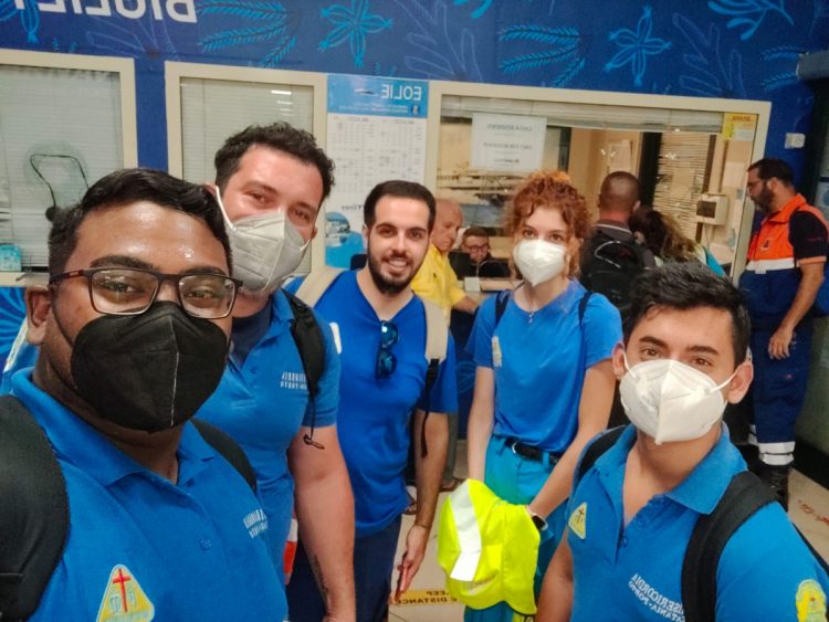 Misericordie. Volontari del catanese partiti per Stromboli