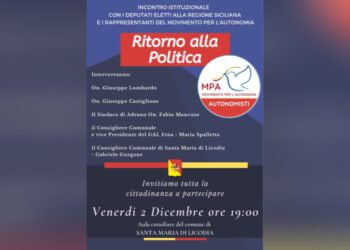 S.M. di Licodia. Deputati MPA incontrano la cittadinanza