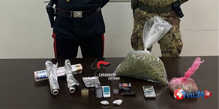 Paternò. Quasi 700 grammi di Marijuana in casa