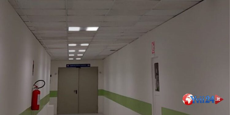 Acireale. Ripristinato il controsoffitto dell’Ospedale