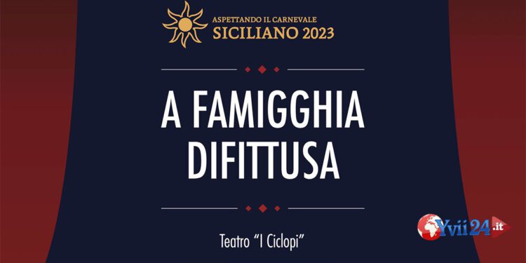 Adrano. Questa sera spettacolo teatrale “A Famigghia difittusa” all’Arena dell’Etna