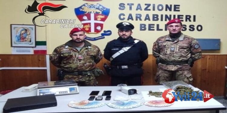 Belpasso. Mercato della droga all’interno di un casolare: due persone arrestate