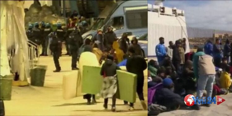 Lampedusa. Continui sbarchi, arrivi e trasferimenti