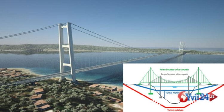 Ponte sullo Stretto. Costerà da 13,5 a 15 miliardi di euro