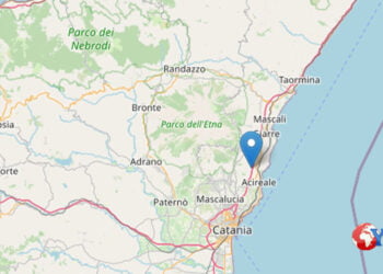 Prov. Catania. Scossa di terremoto