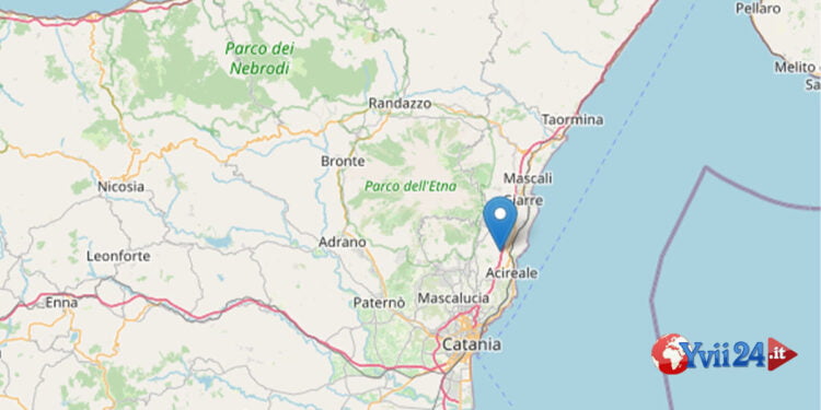 Prov. Catania. Scossa di terremoto