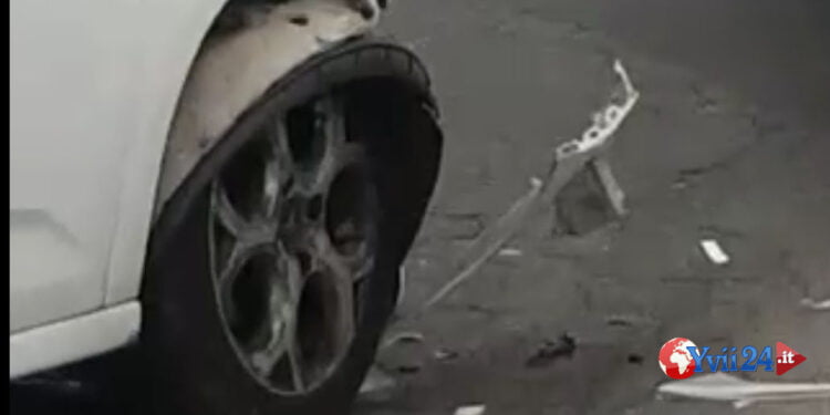 Santa Maria di Licodia. Incidente in Via Alcide De Gasperi