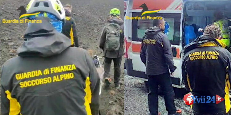 Catania. Soccorsa sull’Etna escursionista britannica