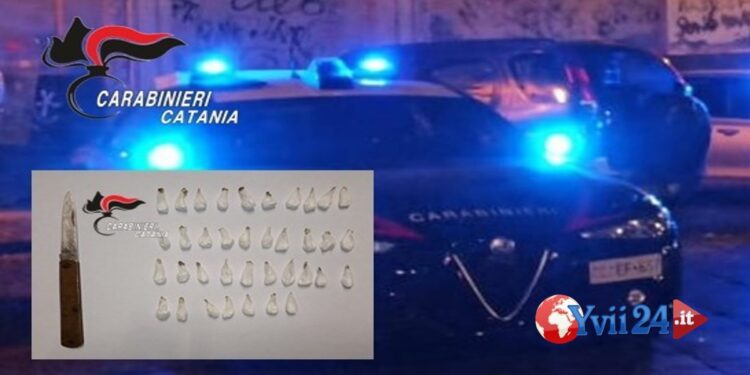 Prov. Catania. Con coltello e droga in auto: arrestato soccorritore 47enne
