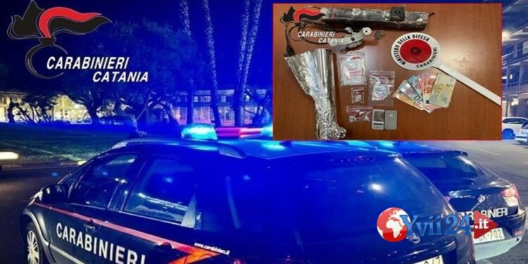 Catania. Droga e telecamere in casa, arrestato 44enne