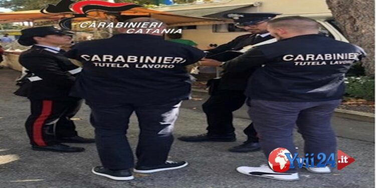Catania. Nucleo Carabinieri Ispettorato del Lavoro: 235 ammende