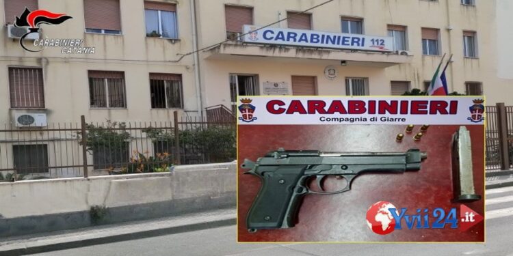 Prov. Catania. Al B&B con pistola e proiettili: arrestato 47enne