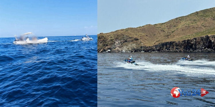 Sicilia. Pattugliamento dei litorali con gli acquascooter