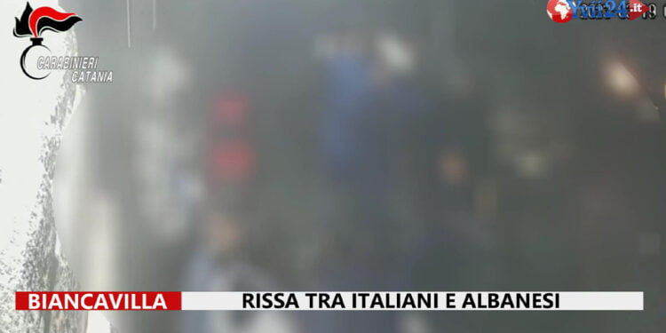Biancavilla. Rissa tra italiani e albanesi (GUARDA VIDEO)