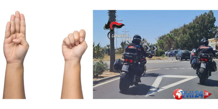 grazie al gesto antiviolenza, hanno arrestato un 32enne