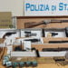 ha rinvenuto 6 pistole, revolver, fucile, 2 mitra, munizioni, crac e cocaina